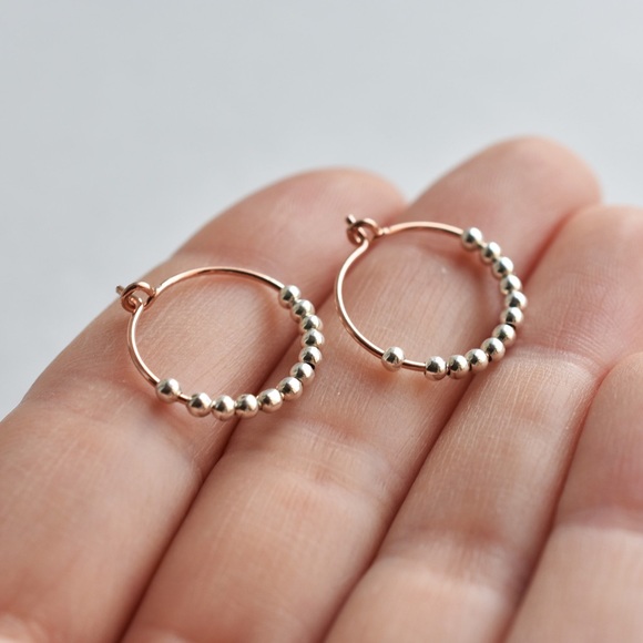 Minimalist Hoops Now in silver, gold, or rose! - Picture 4 of 7